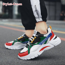 Load image into Gallery viewer, LASPERAL nuevos hombres zapatos casuales Lac-los zapatos de los hombres de la moda de invierno mujer zapatilla de deporte torpe casuales de plataforma de zapatos de tacón alto papá 39-44