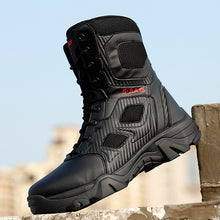 Load image into Gallery viewer, High Top Tactical Boots Men Shoes Waterproof Hiking Shoes Outdoor Hunting Boots Mountain Shoes Man Desert Combat Military Boots
