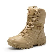 Load image into Gallery viewer, High Top Tactical Boots Men Shoes Waterproof Hiking Shoes Outdoor Hunting Boots Mountain Shoes Man Desert Combat Military Boots
