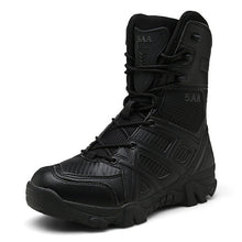 Load image into Gallery viewer, High Top Tactical Boots Men Shoes Waterproof Hiking Shoes Outdoor Hunting Boots Mountain Shoes Man Desert Combat Military Boots
