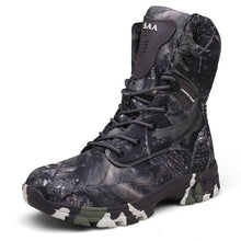 Load image into Gallery viewer, High Top Tactical Boots Men Shoes Waterproof Hiking Shoes Outdoor Hunting Boots Mountain Shoes Man Desert Combat Military Boots
