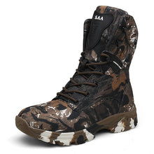 Load image into Gallery viewer, High Top Tactical Boots Men Shoes Waterproof Hiking Shoes Outdoor Hunting Boots Mountain Shoes Man Desert Combat Military Boots
