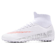 Load image into Gallery viewer, ZHENZU Turf Black Men Soccer Shoes Kids Cleats Training Football Boots High Ankle Sport Sneakers Size 35-45 Dropshipping
